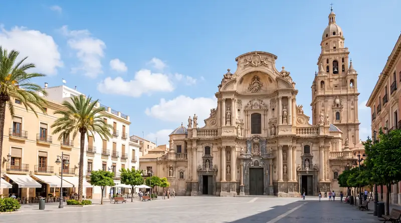 Catedral y plaza del Cardenal Belluga en Murcia (imagen ilustrativa) Catedral y plaza del Cardenal Belluga en el centro de Murcia, ciudad desde la que tramitamos la Ley de Segunda Oportunidad (imagen ilustrativa)
