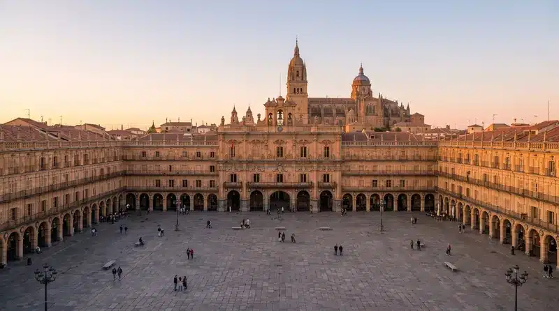 Plaza Mayor y Catedral de Salamanca (imagen ilustrativa) Plaza Mayor y Catedral de Salamanca, ciudad desde la que tramitamos la Ley de Segunda Oportunidad (imagen ilustrativa)