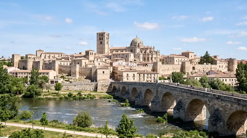 Catedral, murallas y puente de piedra de Zamora (imagen ilustrativa) Catedral, murallas y puente de piedra sobre el Duero en Zamora, ciudad desde la que tramitamos la Ley de Segunda Oportunidad (imagen ilustrativa)